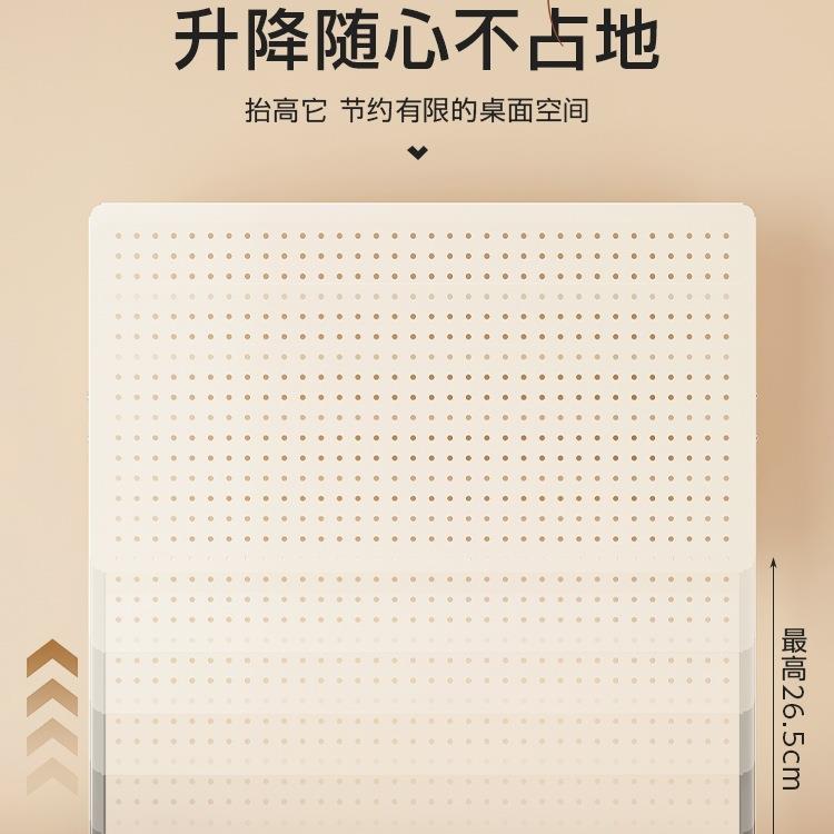 桌面洞洞板置物架免打孔立式学生书桌电脑桌上收纳架子展示架夹式 - 图2