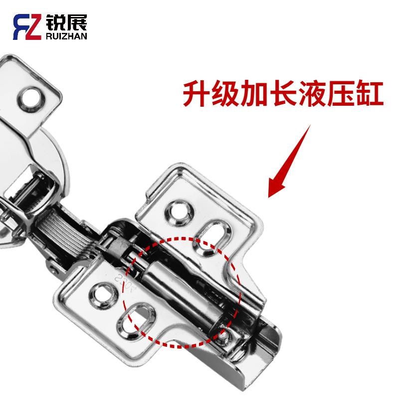 40-cup large cover plate buffer damping hinge cabinet wardrobe door hydraulic spring hinge door hinge leaf customization