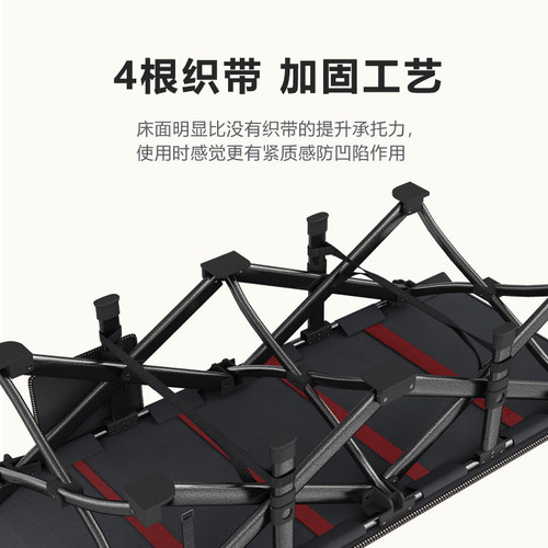 办公室午休折叠床单人行军床午睡便捷陪护床结实耐用夜班睡觉神器 - 图1