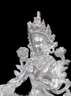 速发绿度音佛像菩萨密宗居家供口随身奉袋佛.cm观母佛像摆件