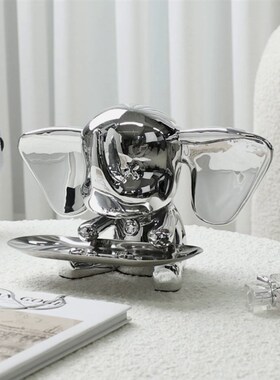 速发简约象小奢飞轻托盘摆件客厅高档入户玄关收纳家居装饰品