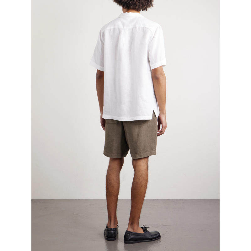 Altea Milano 男士 SS26 短裤 Samuel 直筒亚麻抽绳短裤,淘宝优惠券,粉丝福利购,淘宝优惠卷