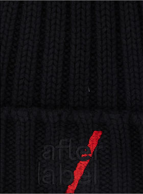 Afterlabel 女士 FW26 帽子 KIRUNA 棉质羊毛羊绒男女通款(黑色)