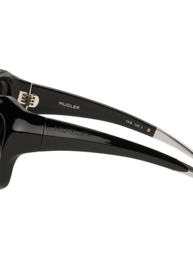 Mugler 女款黑色 Cat Eye 太阳镜 迷衣时尚