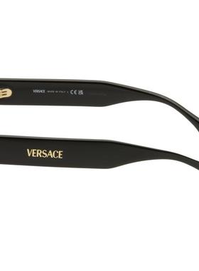 VERSACE范思哲 女士 太阳镜 黑色 Signature Cat-Eye 太阳镜