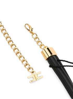 Elisabetta Franchi 女士 FW26 腰带 PU 黑色聚酯皮带
