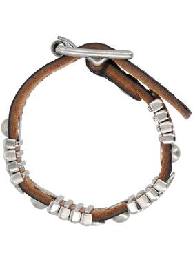 Our Legacy 男士 SS26 手链 黑色牛皮