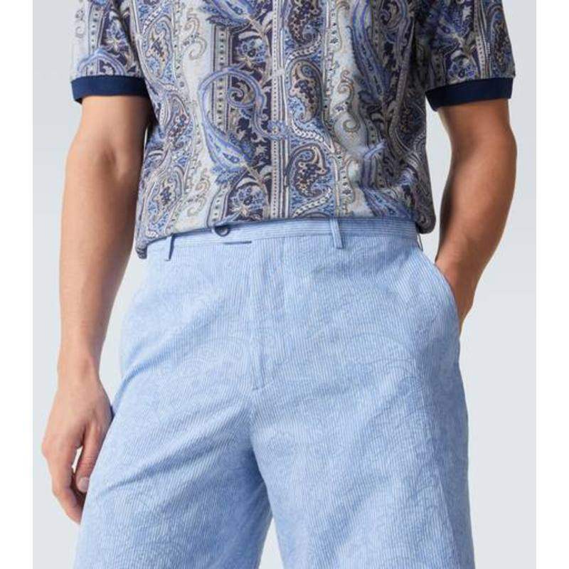 Etro 男士 短裤 佩斯利棉质百慕大短裤,淘宝优惠券,粉丝福利购,淘宝优惠卷