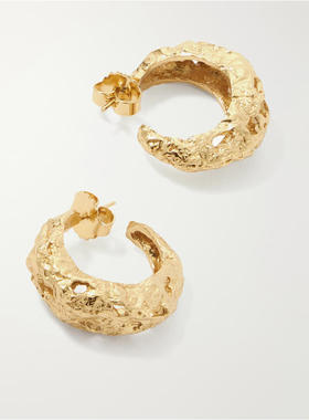 Paola Sighinolfi 女士 FW26 耳环 Galia 18克拉镀金(青灰色)