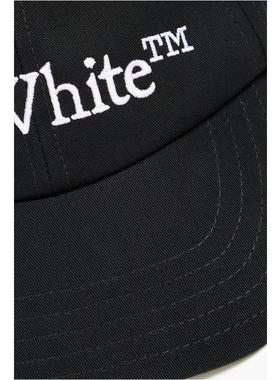 Off-White 男士 FW24 棒球帽 黑色 Drill Logo Bookish