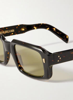 Cutler and Gross 男士 FW25 太阳镜 方形框醋纤太阳眼镜