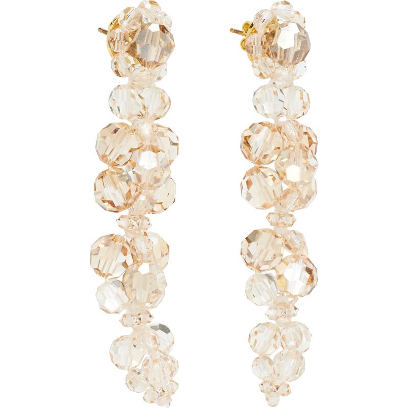 Simone Rocha 女士 耳环 Cluster Drip Crystal 耳坠 - 图0