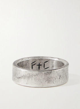 【早秋新品】PEYOTE BIRD 男款Maquise 雕刻纯银戒指 迷衣时尚