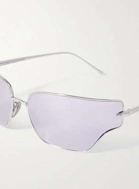 Loewe 男士 SS25 太阳镜 环绕镀银太阳眼镜