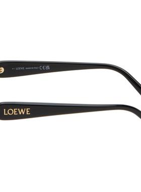 Loewe 男士 太阳镜 黑色 Rectangular Slim 太阳镜