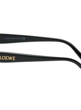 Loewe 男士 太阳镜 黑色 Swan Slim 太阳镜