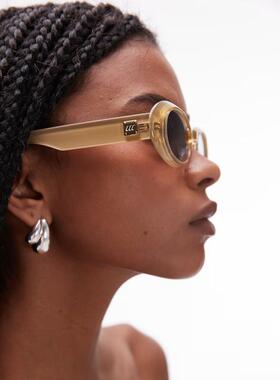 Le Specs 女士 太阳镜 work it 椭圆形橄榄绿绿色太阳眼镜