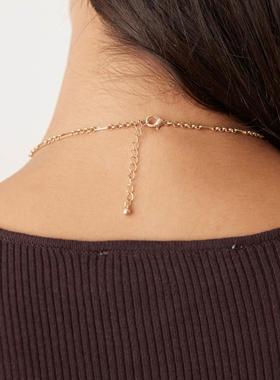 ASOS DESIGN 女士 项链/吊坠 设计链条小号吊饰色调项链(金色)