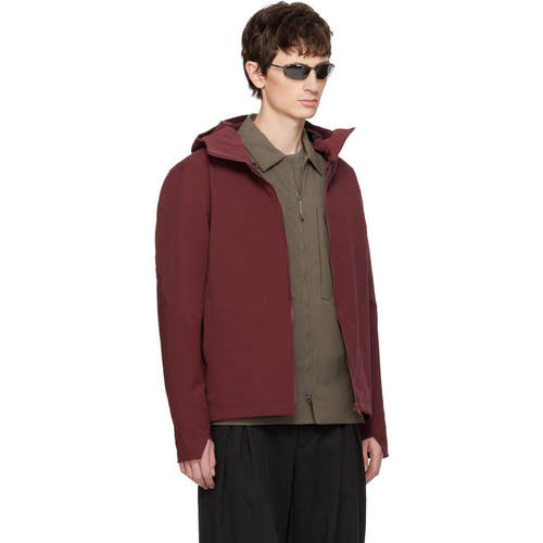 VEILANCE 男士 夹克 酒红色 Isogon MX Hoody 夹克 - 图0