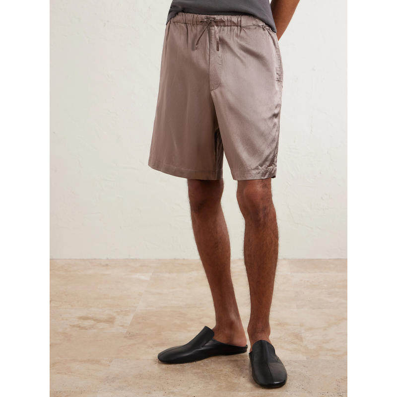 Dries Van Noten 男士 SS26 短裤 直筒斜纹布抽绳短裤,淘宝优惠券,粉丝福利购,淘宝优惠卷