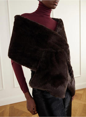 Max Mara 麦斯玛拉 女士 围巾 Piacere shell-trimmed plush 绗缝