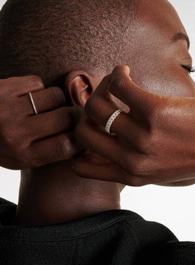 STONE AND STRAND 女款5 10kt 黄金链条钻石戒指 迷衣时尚