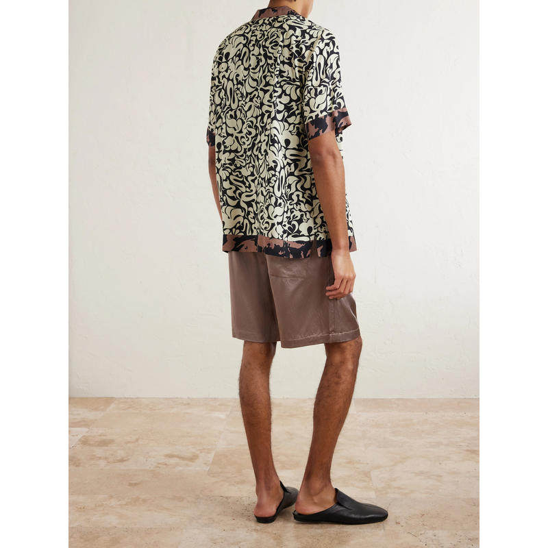 Dries Van Noten 男士 SS26 短裤 直筒斜纹布抽绳短裤,淘宝优惠券,粉丝福利购,淘宝优惠卷