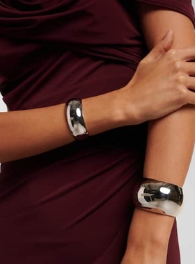 Jennifer Fisher 女款Puffy 10kt 镀铑铜制手镯 迷衣时尚