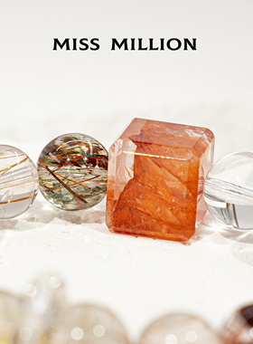 MM · 红火 · 天然水晶多宝手串· 10mm（多样性）-火