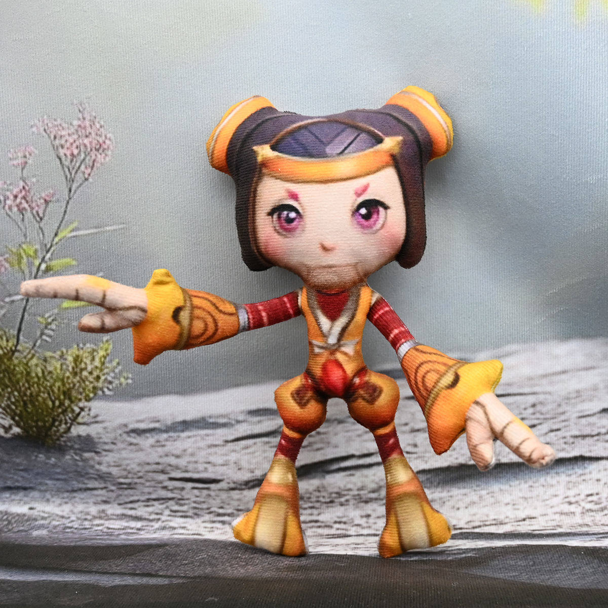 王者荣耀玩偶王者荣耀老鼠干公仔手脚铁丝骨架可活动毛绒玩偶峡谷英雄卤蛋丑