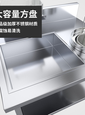 耐司800型裹面机商用裹粉台1000型加厚不锈钢裹粉工作台可拆卸