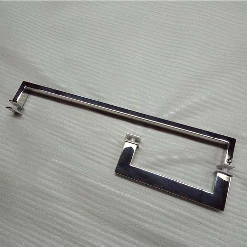 现代简约304不锈钢门拉手加厚方管沐浴房玻璃门把手 - 图0