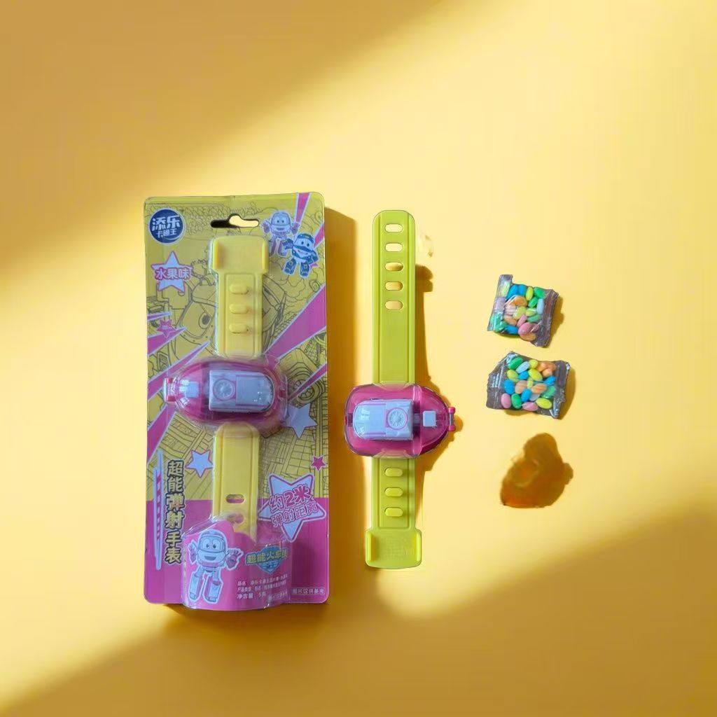 添乐超能火车侠弹射车儿童手表环5g创意水果糖幼儿园男女孩小玩具,淘宝优惠券,粉丝福利购,淘宝优惠卷
