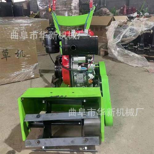 浙江义乌出口汽油四驱除草机田地草坪碎草机荒地锄草机开沟机 - 图1