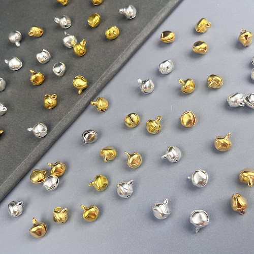 混装6/8mm水滴铁铃铛DIY古风发夹飘带铃铛装饰挂件手链饰品配件 - 图1