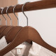 Solid wood hangers, seamless clothes stays for home use and hotels