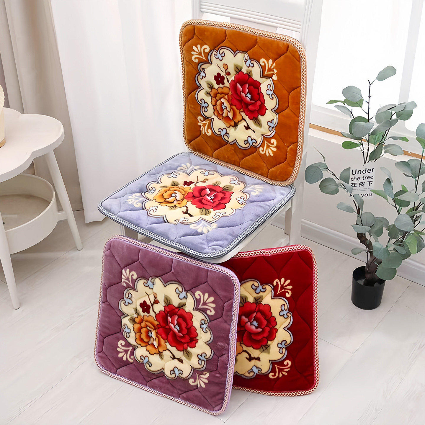 秋冬坐垫椅垫餐椅垫家用加厚凳子垫简约椅子垫屁股垫防滑坐垫学生
