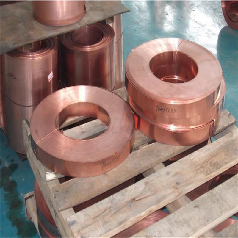 紫铜箔导电缆TU1-T2紫铜带0.05*35加钢芯分条紫铜卷带镀锡紫铜带 - 图0