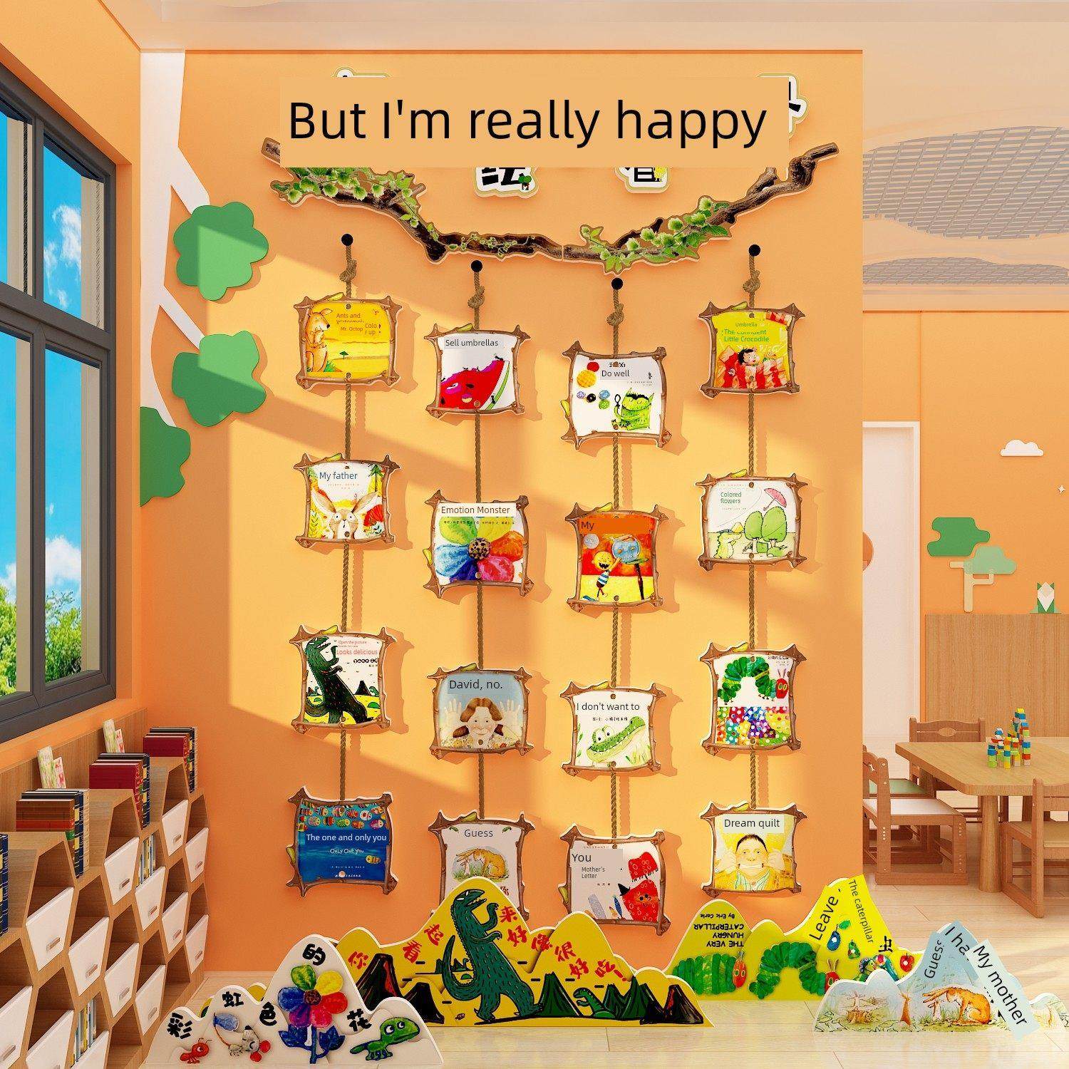 幼儿园环境创新绘本图书馆墙面装饰小学课堂书角香布置课堂阅读区,淘宝优惠券,粉丝福利购,淘宝优惠卷