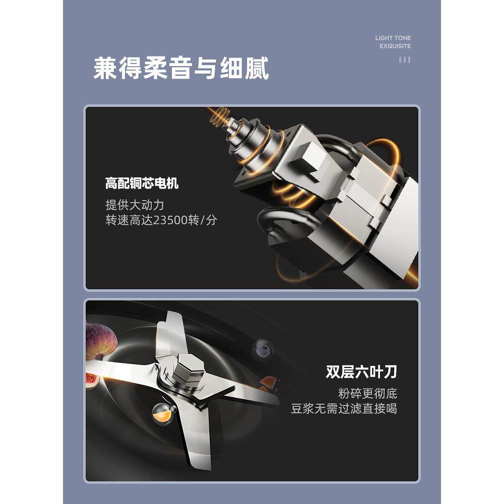 德国蓝宝柔音静破壁机家用全自动新款料理五谷豆浆辅食烹饪机PB02,淘宝优惠券,粉丝福利购,淘宝优惠卷