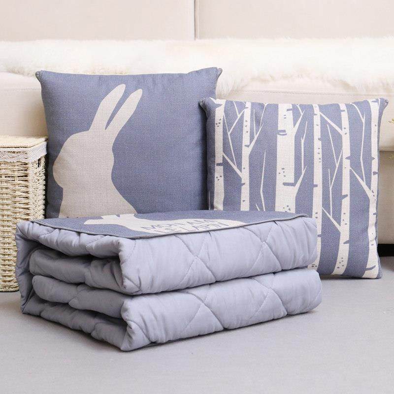 抱枕被子两用北欧简约汽车多功能靠枕靠垫多功能折叠小毯子二合一,淘宝优惠券,粉丝福利购,淘宝优惠卷