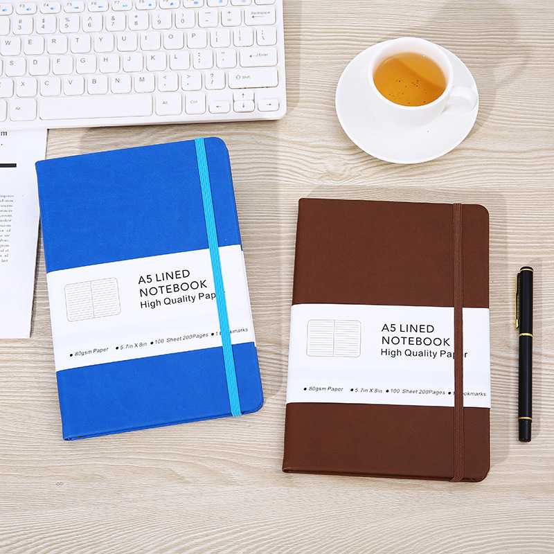 新款直销现货a5加厚笔记本高颜值商务记事本简约会议记录本logo小 - 图2