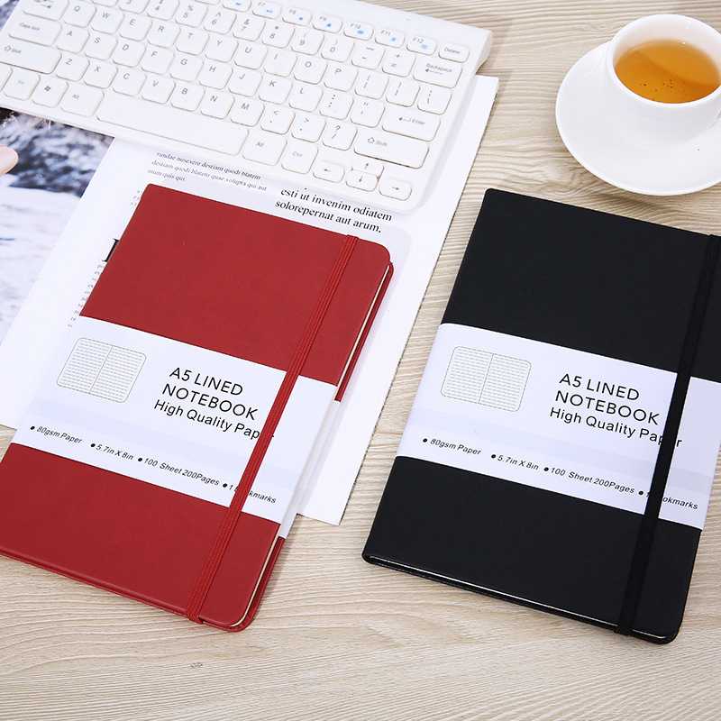 新款直销现货a5加厚笔记本高颜值商务记事本简约会议记录本logo小 - 图1