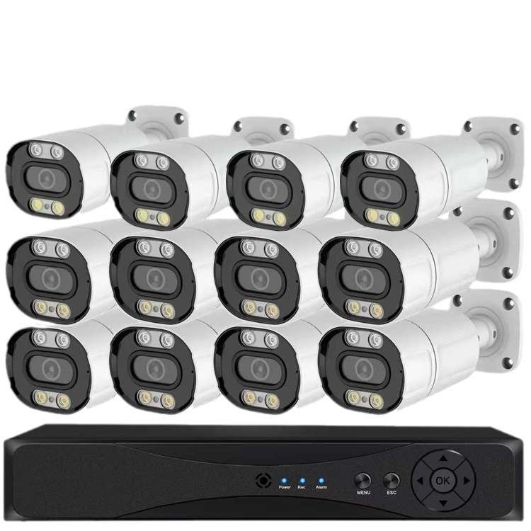 32CHPOE Kit 监控套装 poe camera outdoor kit Full-color 8mp4k - 图1