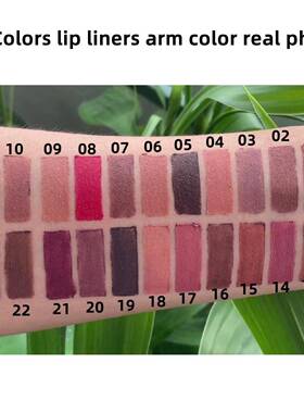 Matte Lip Liner 哑光唇线笔深棕色顺滑易上色粉色铅笔口红笔彩妆