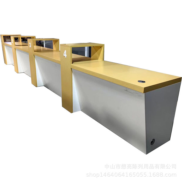 New China Unicom business reception desk accessories cabinet experience table 3C terminal product cabinet smart home display wall