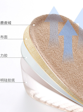 硅胶隐形内增高半垫不累脚不位移