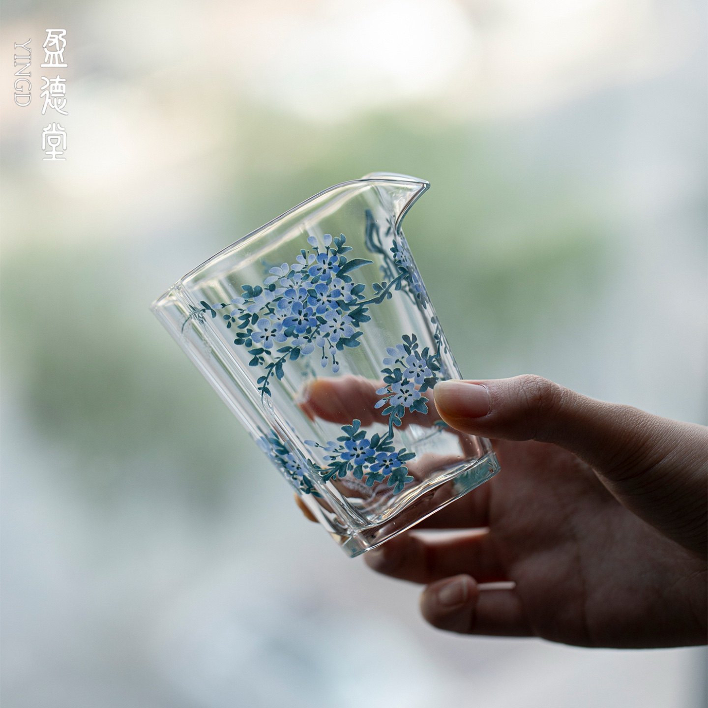 盈德堂雪兰花特别好看的公道杯2025新款高档玻璃公杯茶海分茶器,淘宝优惠券,粉丝福利购,淘宝优惠卷