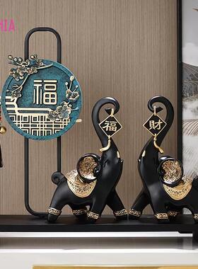 进门玄关高档家居客厅轻奢新中式福鹿摆件电视柜装饰礼品乔迁新居