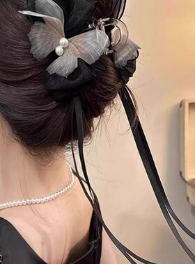 蝴蝶结发夹女后脑勺超仙